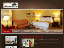 Tablet Screenshot of hotelradiant.in